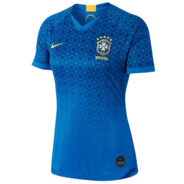 Camiseta Brasil Replica Segunda Ropa Mujer 2019 Azul